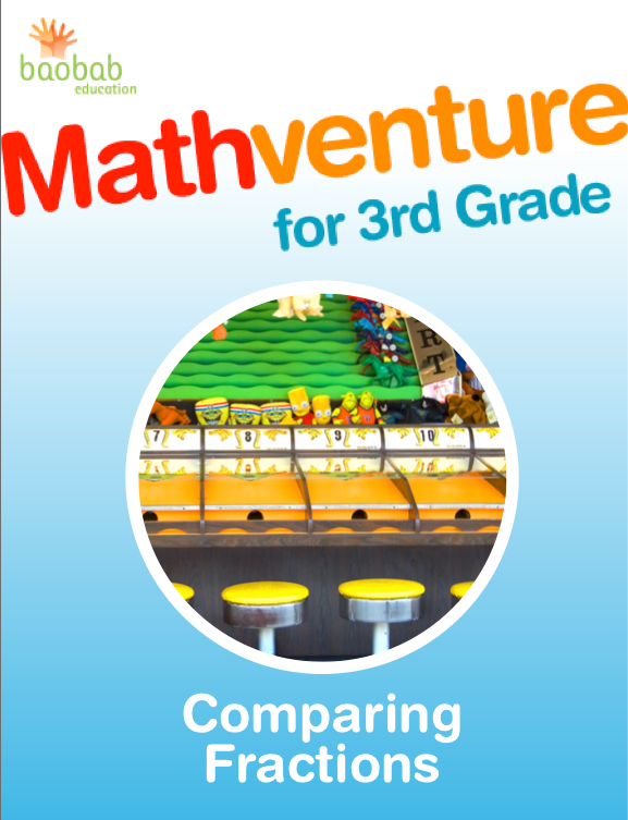 Mathventure for 3rd Grade: Comparing Fractions