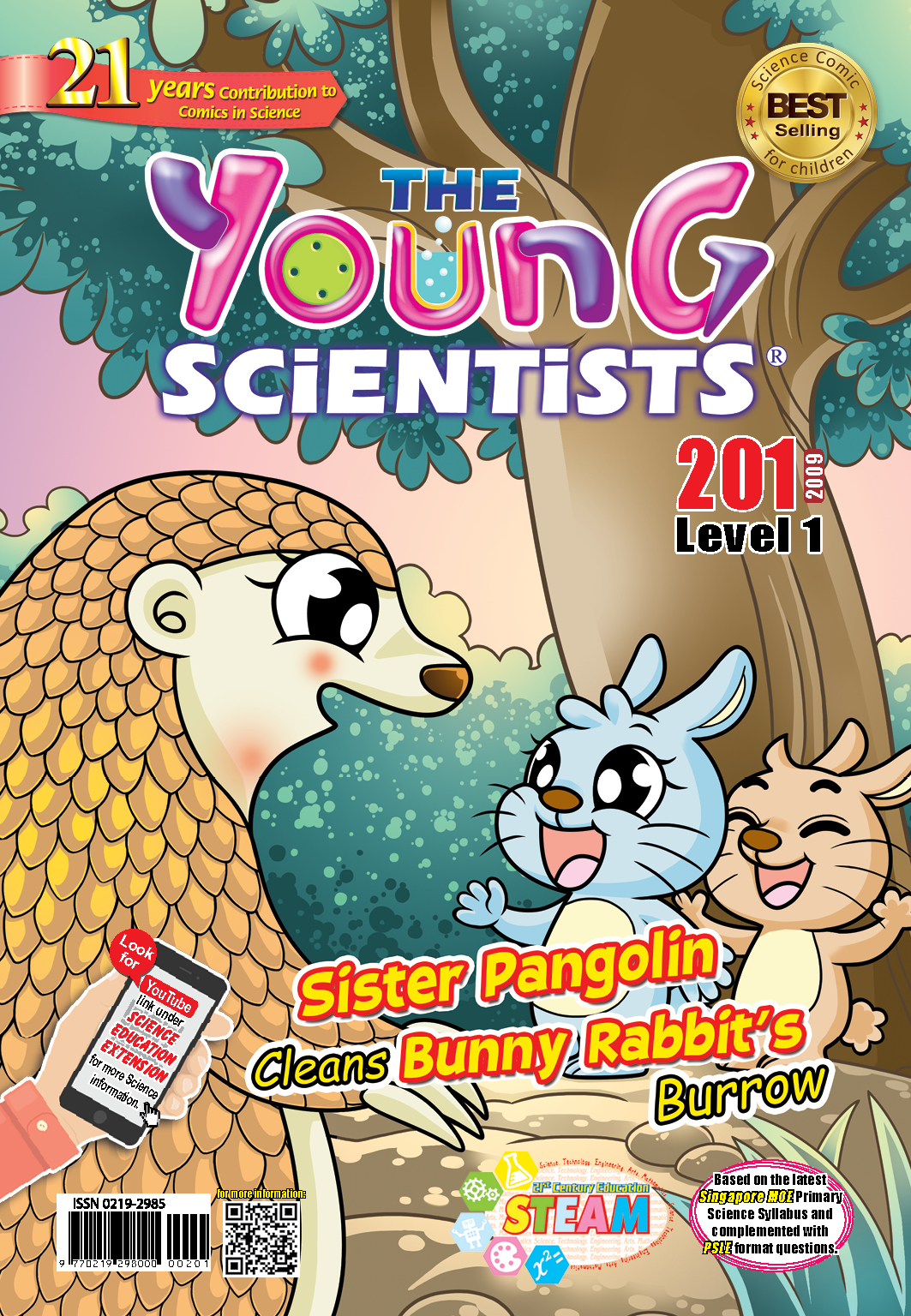 The Young Scientists Level 1- 201 Sister Pangolin Cleans Bunny Rabbit’s Burrow