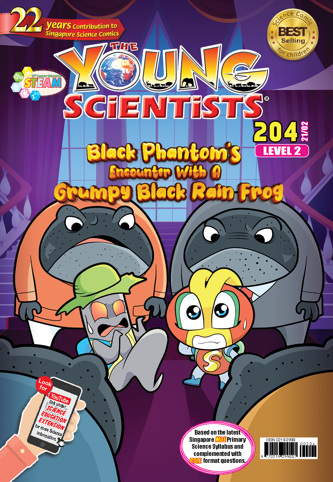 The Young Scientists Level 2- 204 Black Phantom’s Encounter With A Grumpy Black Rain Frog