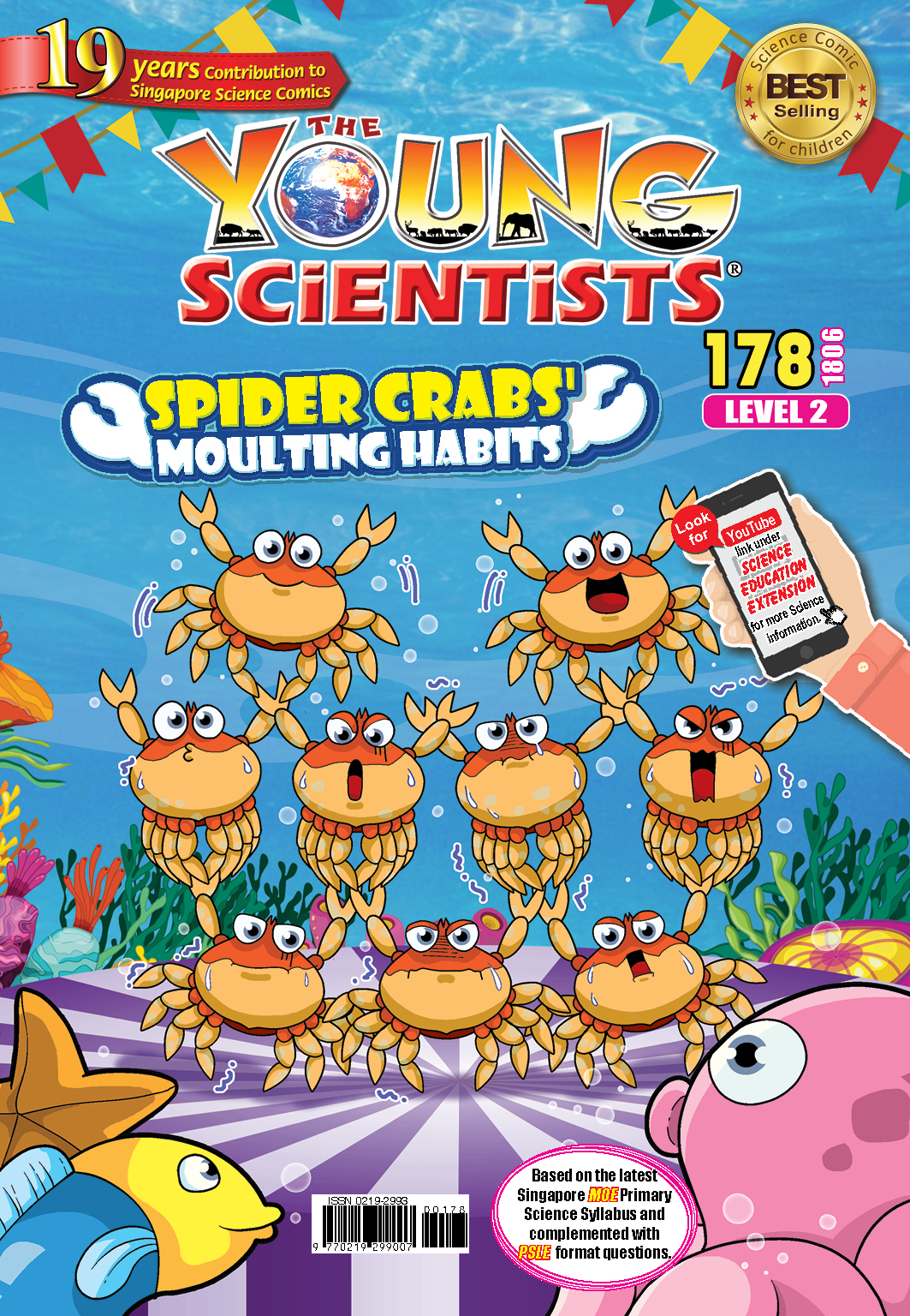 The Young Scientists Level 2- 178 Spider Crabs Moulting Habits