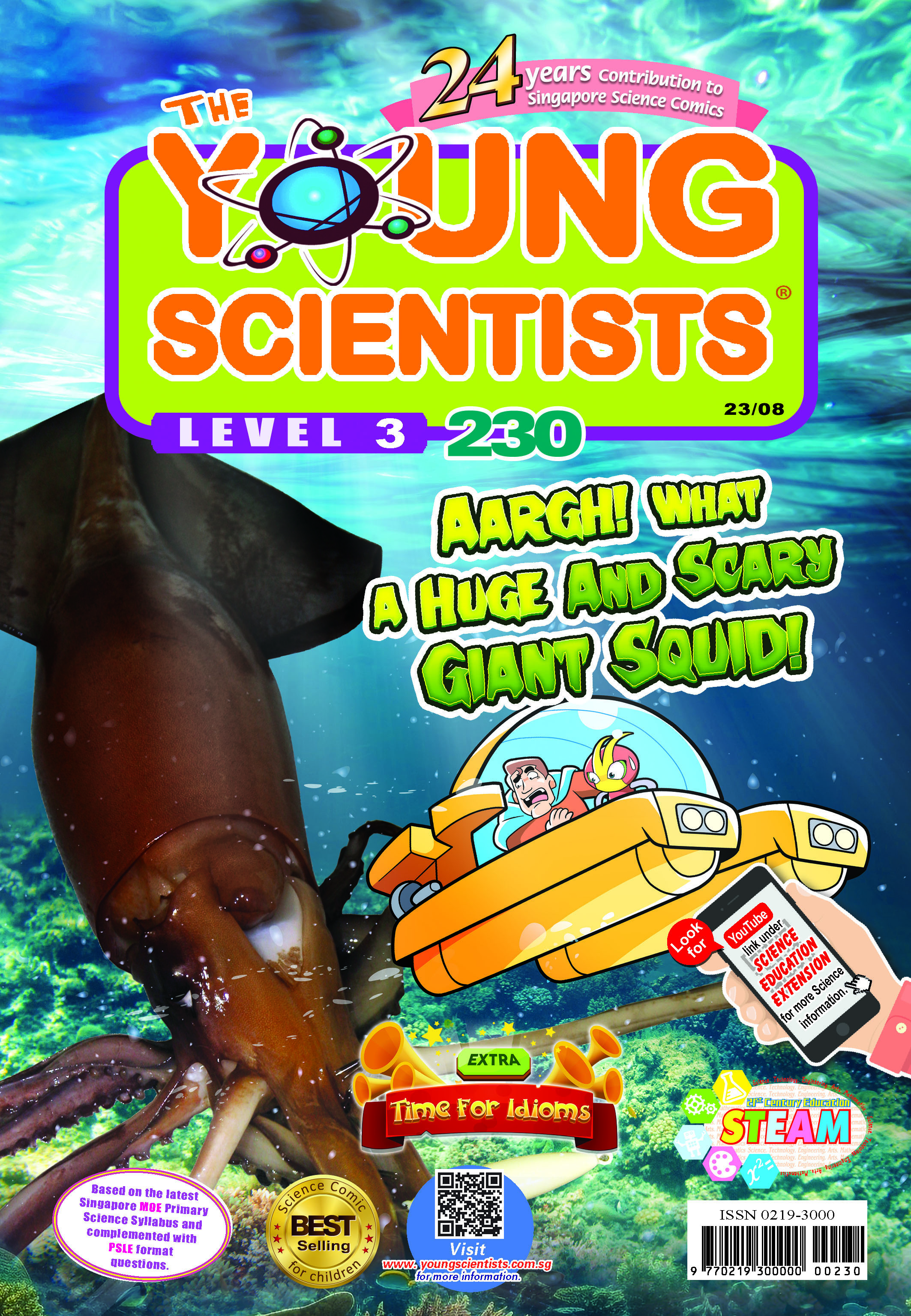 The Young Scientists Level 3 (230) Aargh! What A Huge And Scary Giant Squid!